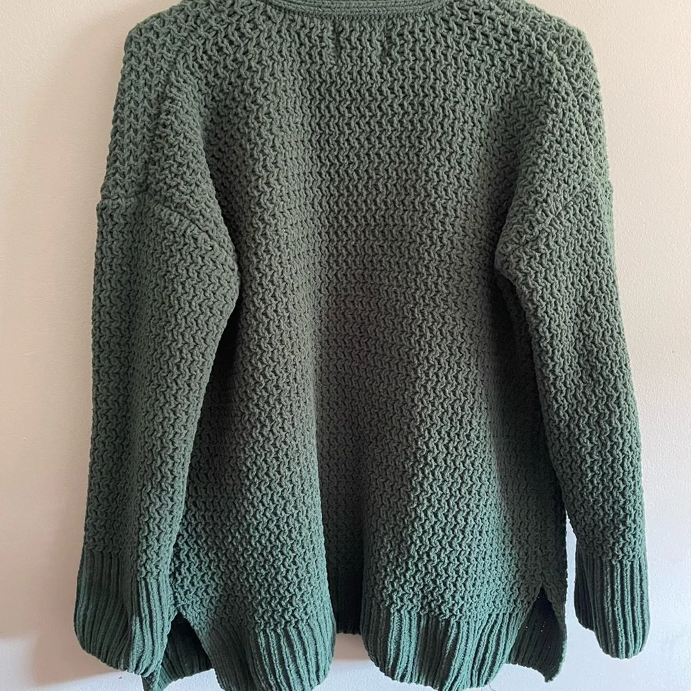Pink Rose Women's Textured Green Cardigan